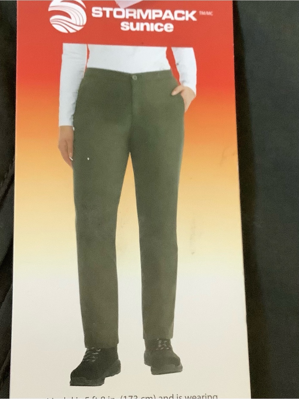NEW Stormpack Sunice Women’s Olive Dark Gray Windproof Lined Snow  Pants Sz.M